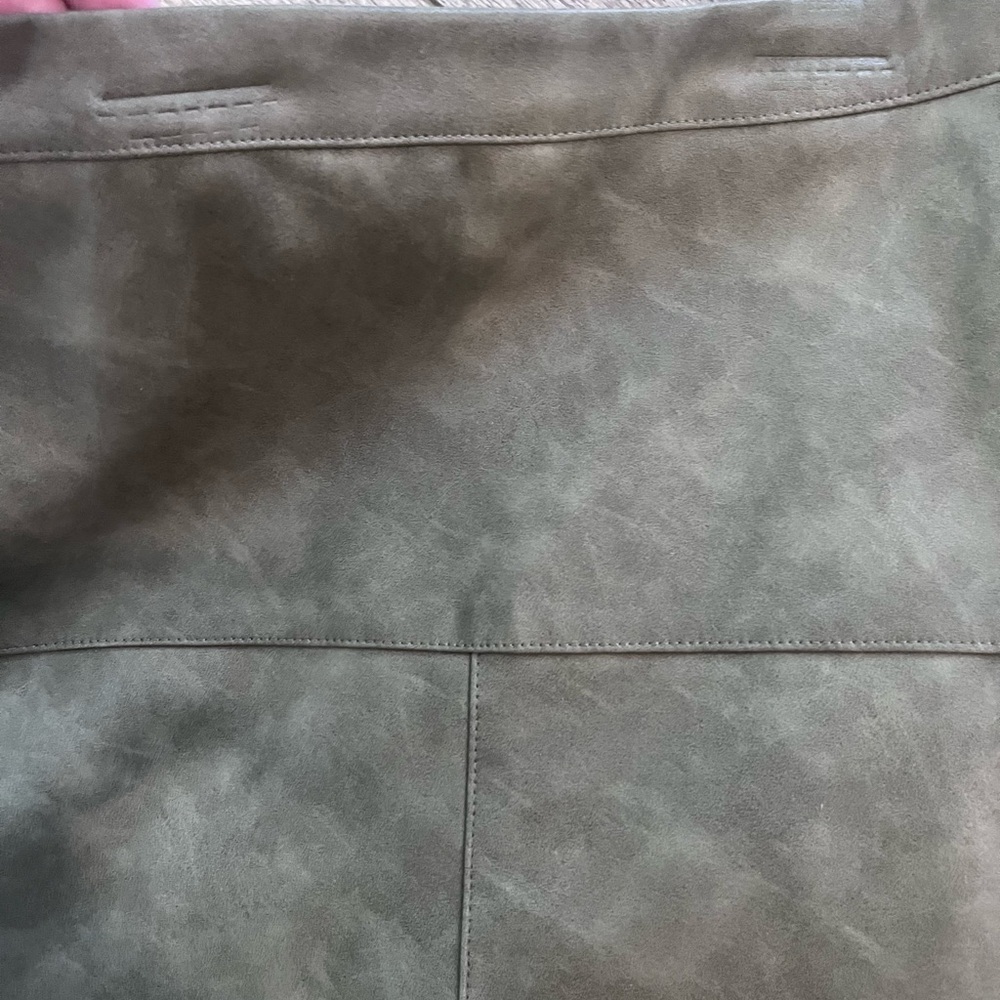Stella Luce faux leather suede green large skirt - Picture 4 of 5